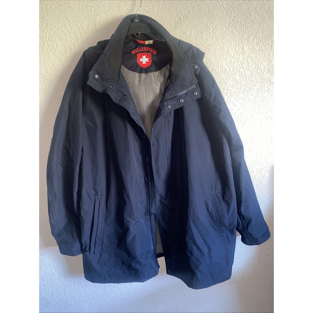 WELLENSTEYN Trench Coat Jacket 3XL WATERPROOF WINDPROOF BREATHABLE Zip Cargo Men